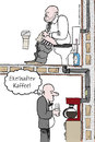 Cartoon: Ekelhafter Kaffee (small) by Habomiro tagged habomiro,kaffee,klo,toilette,wc,00,kaffeemaschine,büro