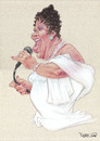 Cartoon: Aretha Franklin (small) by Ricardo Soares tagged jazz music