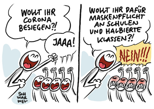 Cartoon: Corona Halbierte Klassen (medium) by Schwarwel tagged corona,coronavirus,covid19,coronapandemie,pandemie,coronakrise,kontaktbeschränkungen,quarantäne,sperrstunde,alkoholverbot,reisebeschränkungen,virus,virusinfektion,coronatest,rki,neuinfektionen,gesundheitsamt,infektionsschutz,infektionsketten,mundnasenschutz,maskenpflicht,schutzmaske,hygienekonzept,hände,waschen,abstand,halten,abstandsregeln,hotspots,who,reisewarnung,mns,cartoon,karikatur,schwarwel,infektionszahlen,coronaampel,coronaapp,coronainfektionszahlen,lockdown,shutdown,virologe,drosten,gesundheitsminister,spahn,pandemiebekämpfung,schulen,lehrer,bildung,schüler,halbierte,klassen,klassenzimmer,corona,coronavirus,covid19,coronapandemie,pandemie,coronakrise,kontaktbeschränkungen,quarantäne,sperrstunde,alkoholverbot,reisebeschränkungen,virus,virusinfektion,coronatest,rki,neuinfektionen,gesundheitsamt,infektionsschutz,infektionsketten,mundnasenschutz,maskenpflicht,schutzmaske,hygienekonzept,hände,waschen,abstand,halten,abstandsregeln,hotspots,who,reisewarnung,mns,cartoon,karikatur,schwarwel,infektionszahlen,coronaampel,coronaapp,coronainfektionszahlen,lockdown,shutdown,virologe,drosten,gesundheitsminister,spahn,pandemiebekämpfung,schulen,lehrer,bildung,schüler,halbierte,klassen,klassenzimmer