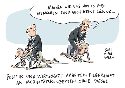 Cartoon: Dieselskandal (medium) by Schwarwel tagged karikatur,schwarwel,dobrindt,abgaswerte,abgasbetrug,betrug,kriminalität,stickoxidausstoß,schadstoffemissionen,emissionen,pkw,dieselskandal,diesel,skandal,auto,dieselautos,fahrzeug,automobil,kfz,automobilindustrie,autoindustrie,abgasaffäre,abgasskandal,dieselaffäre,krise,wirtschaft,unternehmen,geld,finanzen,konzern,fahrverbot,vw,volkswagen,kartell,bmw,vorstand,aufsichtsrat,mercedes,daimler,prosche,politk,politiker,deutschland,menschen,aufarbeitung,regierung,bundesregierung,aufklärung,abgas,schadstoffe,umwelt,umweltverschmutzung,umweltzerstörung,klima,klimawandel,motor