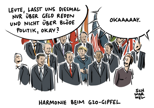 Cartoon: G20 Treffen in China (medium) by Schwarwel tagged g20,treffen,china,chinesen,holpriger,auftakt,us,usa,amerika,barack,obama,politik,politiker,merkel,putin,erdogan,gipfel,krise,konflikt,weltwirtschaft,hangzhou,staatschef,regierungschef,syrien,ukraine,flüchtlingskrise,flüchtlingspolitik,russland,türkei,krieg,xi,jinping,globalisierung,wirtschaftswachstum,hollande,klimaschutzabkommen,karikatur,schwarwel,g20,treffen,china,chinesen,holpriger,auftakt,us,usa,amerika,barack,obama,politik,politiker,merkel,putin,erdogan,gipfel,krise,konflikt,weltwirtschaft,hangzhou,staatschef,regierungschef,syrien,ukraine,flüchtlingskrise,flüchtlingspolitik,russland,türkei,krieg,xi,jinping,globalisierung,wirtschaftswachstum,hollande,klimaschutzabkommen,karikatur,schwarwel