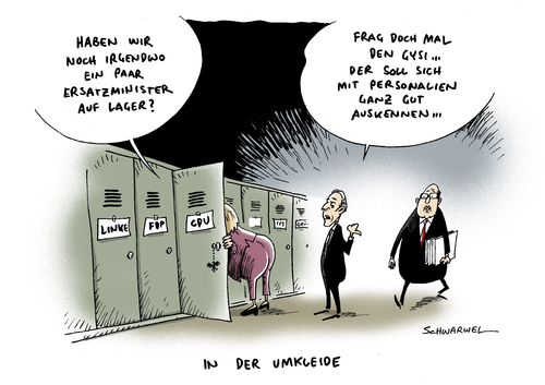 Cartoon: Gysi Stasi Schavan Rücktritt (medium) by Schwarwel tagged immunität,gregor,gysi,vorwurf,falschaussage,stasi,schavan,aberkennung,doktortitel,doktorwürde,merkel,regierung,rücktritt,karikatur,schwarwel,immunität,gregor,gysi,vorwurf,falschaussage,stasi,schavan,aberkennung,doktortitel,doktorwürde,merkel,regierung,rücktritt,karikatur,schwarwel