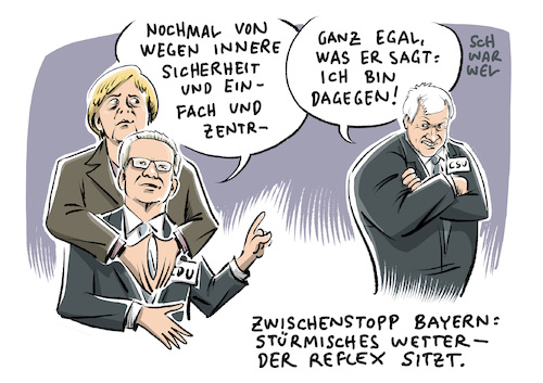 Cartoon: Innere Sicherheit (medium) by Schwarwel tagged innere,sicherheit,merkel,seehofer,cdu,csu,deutschland,politik,de,maizieres,wir,schaffen,das,debatte,reform,sicherheitsbehörden,innenminister,karikatur,schwarwel,innere,sicherheit,merkel,seehofer,cdu,csu,deutschland,politik,de,maizieres,wir,schaffen,das,debatte,reform,sicherheitsbehörden,innenminister,karikatur,schwarwel