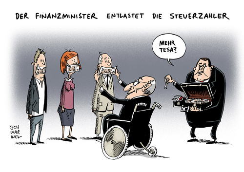 Cartoon: Kalte Progression GroKo (medium) by Schwarwel tagged kalte,progression,groko,lition,plant,steuersenkungen,karikatur,schwarwel,kalte,progression,groko,lition,plant,steuersenkungen,karikatur,schwarwel