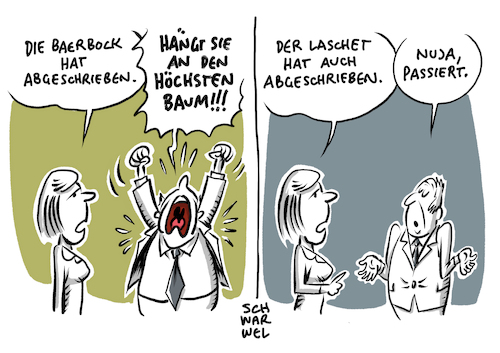 Cartoon: Laschet schreibt ab (medium) by Schwarwel tagged armin,laschet,annalena,barbock,bundeskanzlerkandidat,bundeskanzler,wahl,wahlen,wahlkampf,union,cdu,csu,die,grüne,buch,plagiatsvorwürfe,plagiat,olaf,scholz,laschetschreibtab,plagiatsjäger,urheber,quellenverzeichnis,quellenangabe,cartoon,karikatur,schwarwel,armin,laschet,annalena,barbock,bundeskanzlerkandidat,bundeskanzler,wahl,wahlen,wahlkampf,union,cdu,csu,die,grüne,buch,plagiatsvorwürfe,plagiat,olaf,scholz,laschetschreibtab,plagiatsjäger,urheber,quellenverzeichnis,quellenangabe,cartoon,karikatur,schwarwel