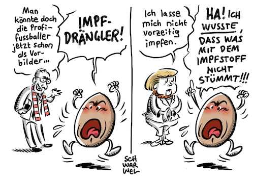 Merkel Imfpen Impfvordrängler