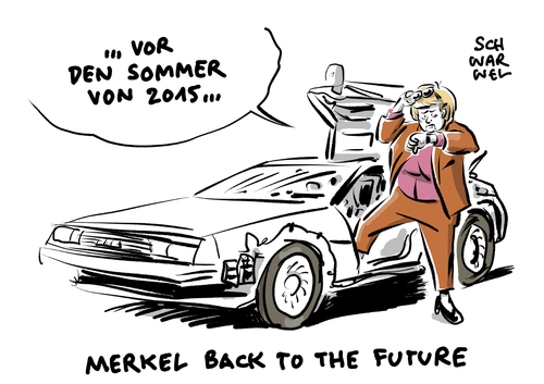 Cartoon: Merkel nach Berlin Wahl (medium) by Schwarwel tagged angela,merkel,angie,wahl,zurück,in,die,zukunft,partei,parteien,cdu,csu,afd,alternative,für,deutschland,spd,flüchtlinge,flüchtlingspolitik,politik,karikatur,schwarwel,angela,merkel,angie,wahl,zurück,in,die,zukunft,partei,parteien,cdu,csu,afd,alternative,für,deutschland,spd,flüchtlinge,flüchtlingspolitik,politik,karikatur,schwarwel