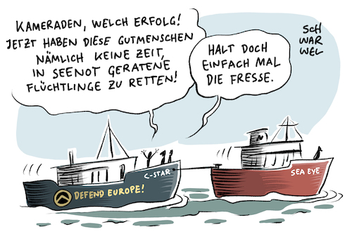 Mittelmeer Identitäre in Seenot