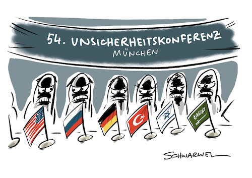 Cartoon: Münchner Sicherheitskonferenz (medium) by Schwarwel tagged sicherheitskonferenz,sicherheit,krieg,frieden,terror,münchen,politik,politiker,experte,experten,staat,staaten,us,usa,amerika,russland,türkei,regierungschefs,konferenz,firden,eu,europäische,union,europa,weltpolitik,armee,soldaten,waffen,gewalt,waffengewalt,panzer,bomben,terroranschläge,krise,cartoon,karikatur,schwarwel,sicherheitskonferenz,sicherheit,krieg,frieden,terror,münchen,politik,politiker,experte,experten,staat,staaten,us,usa,amerika,russland,türkei,regierungschefs,konferenz,firden,eu,europäische,union,europa,weltpolitik,armee,soldaten,waffen,gewalt,waffengewalt,panzer,bomben,terroranschläge,krise,cartoon,karikatur,schwarwel