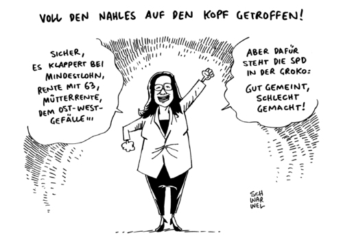 Nahles verteidigt Arbeitsprojekt