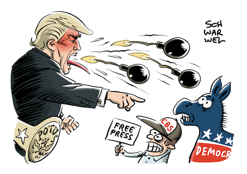 Cartoon: Paketbomben in USA an CBS (medium) by Schwarwel tagged trump,us,usa,amerika,america,weißes,haus,paketbomben,briefbomben,demokraten,demokratie,cbs,press,presse,bombe,bomben,bombenalarm,obama,clinton,medien,cnn,kongresswahlen,terror,terrorakt,terroranschlag,rohrbomben,cartoon,karikatur,schwarwel,trump,us,usa,amerika,america,weißes,haus,paketbomben,briefbomben,demokraten,demokratie,cbs,press,presse,bombe,bomben,bombenalarm,obama,clinton,medien,cnn,kongresswahlen,terror,terrorakt,terroranschlag,rohrbomben,cartoon,karikatur,schwarwel