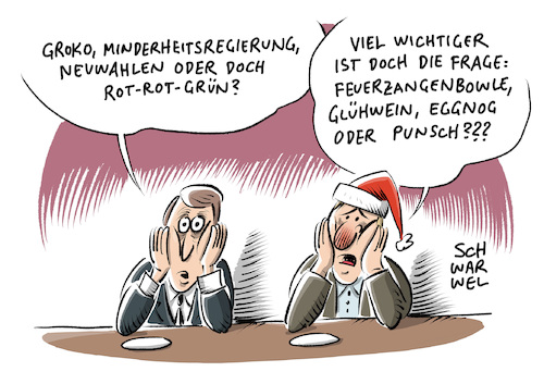 Cartoon: Rot rot grünes Thesenpapier (medium) by Schwarwel tagged jamaika,kolaition,sondierung,sondierungsgespräche,regierung,politik,politiker,deutschland,regierungsbeteiligung,angela,merkel,bundeskanzlerin,cdu,csu,union,partei,spd,martin,schulz,wahl,bundestagswahl,wahlen,neuwahl,neuwahlen,minderheitsregierung,minderheitenregierung,parteichef,groko,große,koalition,demokratie,karikatur,schwarwel,die,linke,rot,grün,thesenpapier,twitter,social,media,posts,postings,links,sozial,weihachten,glühwein,feuerzangenbowle,punsch,jamaika,kolaition,sondierung,sondierungsgespräche,regierung,politik,politiker,deutschland,regierungsbeteiligung,angela,merkel,bundeskanzlerin,cdu,csu,union,partei,spd,martin,schulz,wahl,bundestagswahl,wahlen,neuwahl,neuwahlen,minderheitsregierung,minderheitenregierung,parteichef,groko,große,koalition,demokratie,karikatur,schwarwel,die,linke,rot,grün,thesenpapier,twitter,social,media,posts,postings,links,sozial,weihachten,glühwein,feuerzangenbowle,punsch