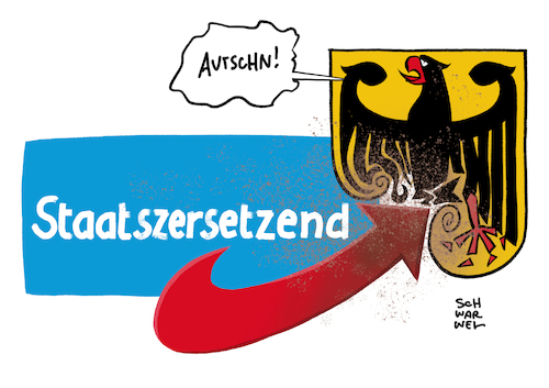 Cartoon: Seehofer AfD staatszersetzend (medium) by Schwarwel tagged innenminister,horst,seehofer,afd,staatszersetzend,urteil,bundesgerichtshof,neutralitätspflicht,stattszersetzend,rechts,rechte,nazi,nazis,rechtsextremismus,rechtsextrem,rassismus,rassisten,ausländerfeindlich,ausländerfeindlichkeit,von,storch,gauland,weiland,höcke,alternative,für,deutschland,rechtspopulisten,rechtspopulismus,populismus,meuthen,cartoon,karikatur,schwarwel,innenminister,horst,seehofer,afd,staatszersetzend,urteil,bundesgerichtshof,neutralitätspflicht,stattszersetzend,rechts,rechte,nazi,nazis,rechtsextremismus,rechtsextrem,rassismus,rassisten,ausländerfeindlich,ausländerfeindlichkeit,von,storch,gauland,weiland,höcke,alternative,für,deutschland,rechtspopulisten,rechtspopulismus,populismus,meuthen,cartoon,karikatur,schwarwel