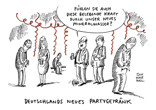 Cartoon: Sekt oder Selters (medium) by Schwarwel tagged sekt,selters,mineralwasser,umsatz,kauf,verkauf,konsum,konsumgesellschaft,party,neues,partygetränk,deutschland,senkung,sinkt,steigt,steigerung,karikatur,schwarwel,sekt,selters,mineralwasser,umsatz,kauf,verkauf,konsum,konsumgesellschaft,party,neues,partygetränk,deutschland,senkung,sinkt,steigt,steigerung,karikatur,schwarwel