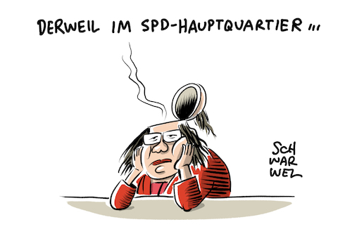 Cartoon: SPD Nahles (medium) by Schwarwel tagged spd,andrea,nahles,partei,parteien,deutshcland,politik,politiker,politikerin,parteivorsitz,parteivorsitzende,neuausrichtung,steinbrück,rücktritt,amtsniederlegung,sigmar,gabriel,cartoon,karikatur,schwarwel,spd,andrea,nahles,partei,parteien,deutshcland,politik,politiker,politikerin,parteivorsitz,parteivorsitzende,neuausrichtung,steinbrück,rücktritt,amtsniederlegung,sigmar,gabriel,cartoon,karikatur,schwarwel