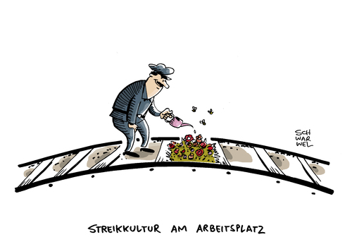 Cartoon: Streik Lokführer Gewerkschaft (medium) by Schwarwel tagged streik,lokführer,gewerkschaft,bahn,deutsche,karikatur,schwarwel,verkehr,streik,lokführer,gewerkschaft,bahn,deutsche,karikatur,schwarwel,verkehr