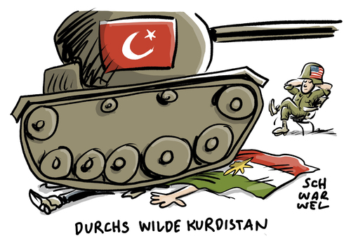 Cartoon: Syrienkonflikt Kurden (medium) by Schwarwel tagged usa,us,amerika,syrien,konflikt,krise,krieg,terror,waffen,gealt,panzer,militär,türkei,kurden,kampf,kämpfe,kurdenmiliz,ypg,angriff,miliz,obama,erdogan,kurdistan,dschihad,dschihadisten,is,islamischer,staat,karikatur,schwarwel,usa,us,amerika,syrien,konflikt,krise,krieg,terror,waffen,gealt,panzer,militär,türkei,kurden,kampf,kämpfe,kurdenmiliz,ypg,angriff,miliz,obama,erdogan,kurdistan,dschihad,dschihadisten,is,islamischer,staat,karikatur,schwarwel