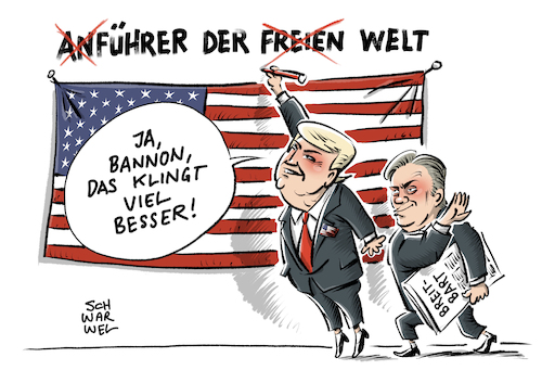 Cartoon: Trump Berater Bannon (medium) by Schwarwel tagged trump,donald,us,usa,amerika,praesident,president,nationaler,sicherheitsrat,berater,politik,stephen,bannon,karikatur,schwarwel,breitbart,trump,donald,us,usa,amerika,praesident,president,nationaler,sicherheitsrat,berater,politik,stephen,bannon,karikatur,schwarwel,breitbart