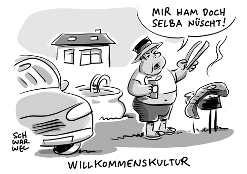 Cartoon: Willkommenskultur Studie (medium) by Schwarwel tagged studie,wilkommen,willkommenskultur,integration,integrationsklima,flüchtlinge,geflüchtete,flüchtlingspolitik,flüchtlingskrise,rechts,nazi,rechtspopulismus,asyl,asylsuchende,refugees,welcomc,deutsch,deutsche,deutschland,migrant,migration,krieg,aufnahme,bescheidenheit,karikatur,schwarwel,luxus,arm,reich,armut,reichtum,studie,wilkommen,willkommenskultur,integration,integrationsklima,flüchtlinge,geflüchtete,flüchtlingspolitik,flüchtlingskrise,rechts,nazi,rechtspopulismus,asyl,asylsuchende,refugees,welcomc,deutsch,deutsche,deutschland,migrant,migration,krieg,aufnahme,bescheidenheit,karikatur,schwarwel,luxus,arm,reich,armut,reichtum