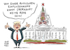 Cartoon: Absprache Trump Russland (small) by Schwarwel tagged comedy geheimdienst fbi ausschuss ansprache trump team us usa amerika president präsident russland weißes haus kreml karikatur schwarwel