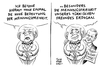 Cartoon: Böhmermann und Merkel (small) by Schwarwel tagged böhmermann,türkei,erdogan,strafe,schmähkritik,zdf,neo,royale,magazin,karikatur,schwarwel,satire,strafbegehren,bredouille,merkel,ziegenficker,meinungsfreiheit,kunstfreiheit,freiheit,flüchtlinge