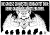 Cartoon: Merkel NSA Aufklärer Anzeige (small) by Schwarwel tagged merkel,nsa,aufklärer,strafanzeige,schriftliche,warnung,kanzlerin,kanzleramt,whistleblower,keine,gnade,big,brother,is,watching,you,karikatur,schwarwel