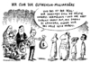 Cartoon: Milliardäre tun Gutes (small) by Schwarwel tagged milliardär,geld,reich,reichtun,spenden,vermögen,wohltätiger,zweck,gates,buffett,revolution,rockefeller,karikatur,schwarwel