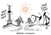 Cartoon: OPEC US Frackingindustrie (small) by Schwarwel tagged us,fracking,frackingindustrie,opec,unternehmen,öl,förderung,fördern,pleite,karikatur,schwarwel,übersee,showdown