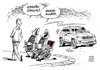 Cartoon: Sicherheitslücken Hacker Auto (small) by Schwarwel tagged sicherheit,sicherheitslücken,hacker,übernahme,kontrolle,fahrendes,auto,daten,computer,vernetzung,karikatur,schwarwel