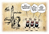 Cartoon: Ukraine Kriegsangst in Europa (small) by Schwarwel tagged ukraine,kriegsangst,in,europa,krieg,firden,osteuropa,usa,russland,putin,nie,wieder,propaganda,hetze,demagogie,gewalt,tot,menschen,bürger,terror,waffen,panzer,obama,karikatur,schwarwel