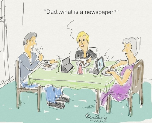 Cartoon: Modernising (medium) by Toonopia tagged paper