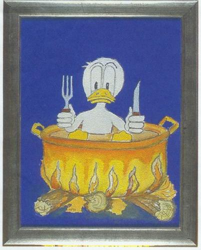 Cartoon: cooking duck (medium) by manfredw tagged manfredw,donald,kessel,essen,duck,ente