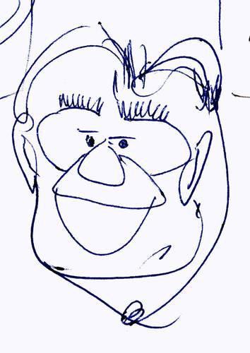 Cartoon: Kritzel (medium) by manfredw tagged gesicht,face,charakter,kritzel