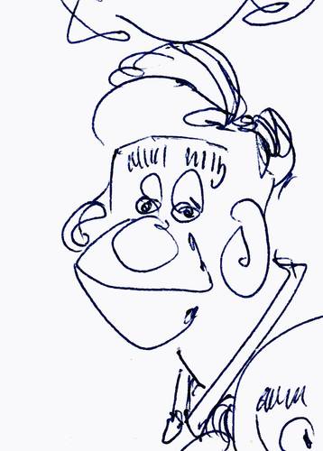 Cartoon: Kritzel (medium) by manfredw tagged kritzel,charakter,face,gesicht