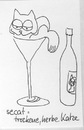 Cartoon: Katzenlexikon (small) by manfredw tagged katze,secat,trocken,herb
