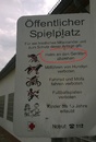 Cartoon: Kein Reparaturdienst (small) by manfredw tagged spielplatz,reparatur,hilfe,beten,geräte