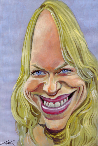 Cartoon: Naomi Watts caricature (medium) by KARKA tagged naomi,watts