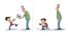 Cartoon: New football generation (small) by tinotoons tagged football,father,son,ball,gameplay
