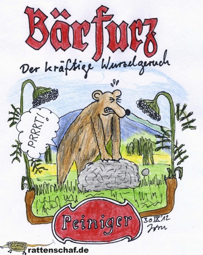 Cartoon: Bärfurz (medium) by Butterfass tagged bärfurz