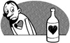 Cartoon: süchtig (small) by Comiczeichner tagged sucht,süchtig,alkohol,saufen,abhängig,herz,flasche,sehnsucht,mangel,unglücklich,glücklich,einsam