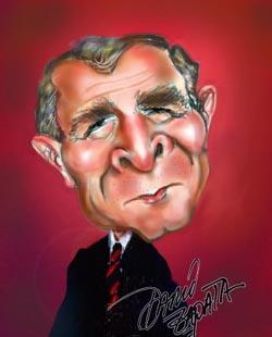 Cartoon: Bush (medium) by lukas tagged hummmm,