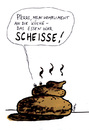 Cartoon: belle cuisine (small) by bob tagged fliegen,hundescheisse,französische,küche,kellner,gast,koch,restaurant