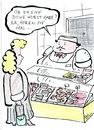 Cartoon: Dicke Wurst (small) by bob tagged metzger,wurst