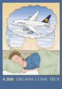 Cartoon: Airbus A380 Contest (small) by toonpool com tagged lufthansa airbus380 airbus plane flugzeug contest