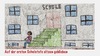 Cartoon: erste schulstufe (small) by meusikus tagged schule,erste,stufe,sitzen,wiederholen