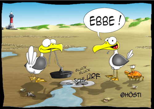 Cartoon: Ebbe (medium) by Hösti tagged wissen,schadet,nicht