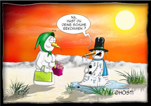 Cartoon: Höstis Die Schneemanns (medium) by Hösti tagged hösti,cartoons,hoesti,stephan,höstermann,schneemann,die,schneemanns,winter,glühwein,frost