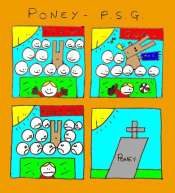 Cartoon: Poney PSG (medium) by lpedrocchi tagged poney,psg