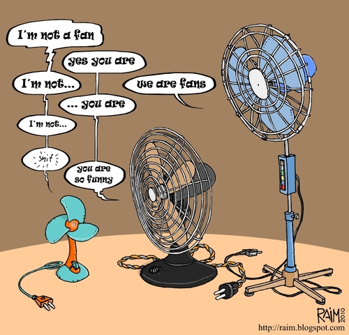 Cartoon: fans (medium) by raim tagged fan,fans,cartoon,raim