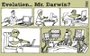 Cartoon: evolution (small) by raim tagged evolution,darwin,raim,cartoon